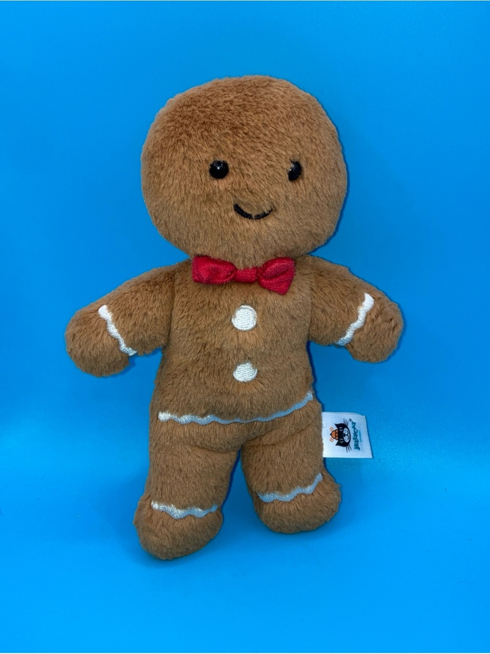 Jellycat Original Jolly Gingerbread Fred Plush Toy 7 Inch Stuffed Toy Rare